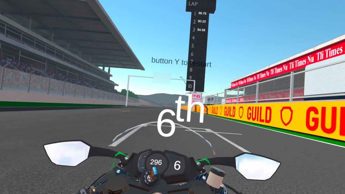 Oculus Quest 游戏《摩托车赛车VR》Motorcycle Racing VR